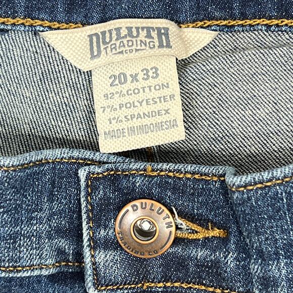 Duluth Daily Denim Bootcut Jeans Women Plus Sz 20 x 33" Dark Wash Stretch Flex - Picture 4 of 9